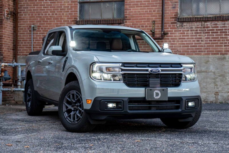 Ford Maverick Light Mounting Brackets - Above Hood - Diode Dynamics - Stage Series Ditch Light Bracket - Amber - `22-`27